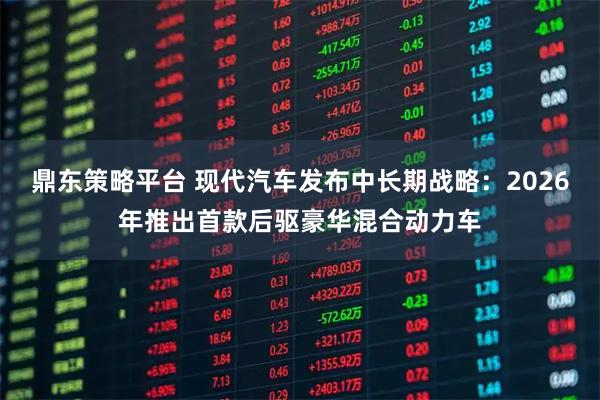 鼎东策略平台 现代汽车发布中长期战略:2026年推出首款后驱豪华混合动力车
